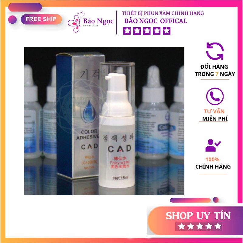 Dung Dịch CAD Pha Mực, Khóa Mực, Kích Màu Xăm 30ml