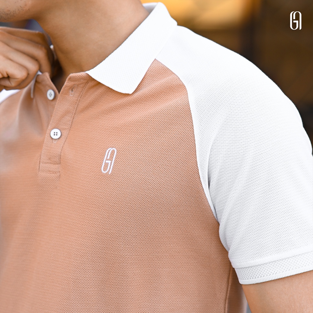 Áo Polo nam Otis Polo Shirt thiết kế kẻ sọc hai màu, 100% cotton, thoáng mát GM THE GMEN ELEGANT EST 2017