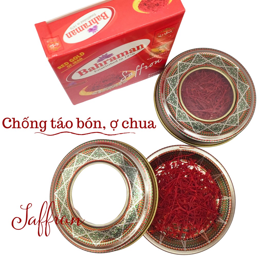 SAFFRON BAHRAMAN Nhụy Hoa Nghệ Tây 1g hàng chính hãng, ảnh tự chụp