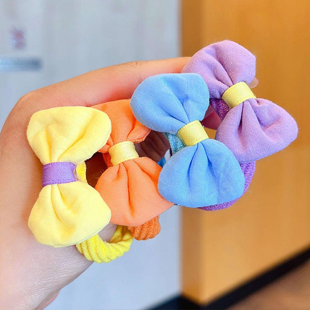 TWINKLE Set 6 Dây Buộc Tóc Đính Nơ Xinh Xắn Cho Bé Gái