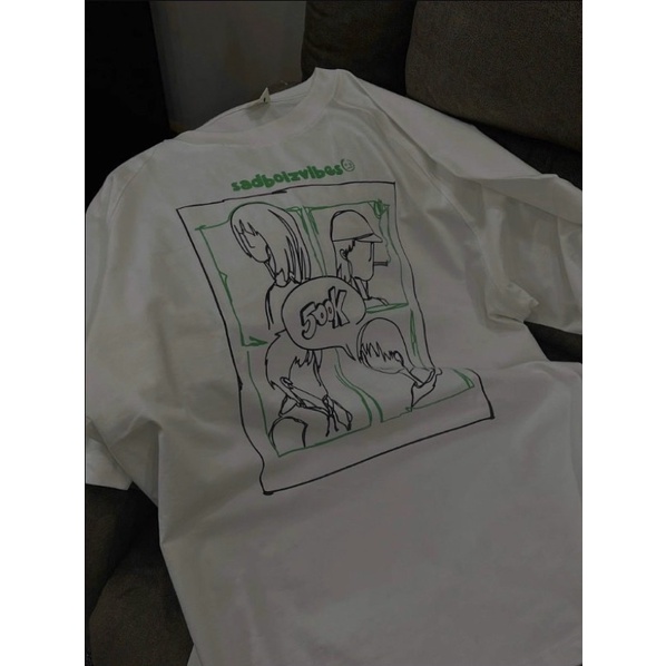 Áo thun phông nam nữ tay lơ form rộng SADBOIZVIBES 500K Unisex