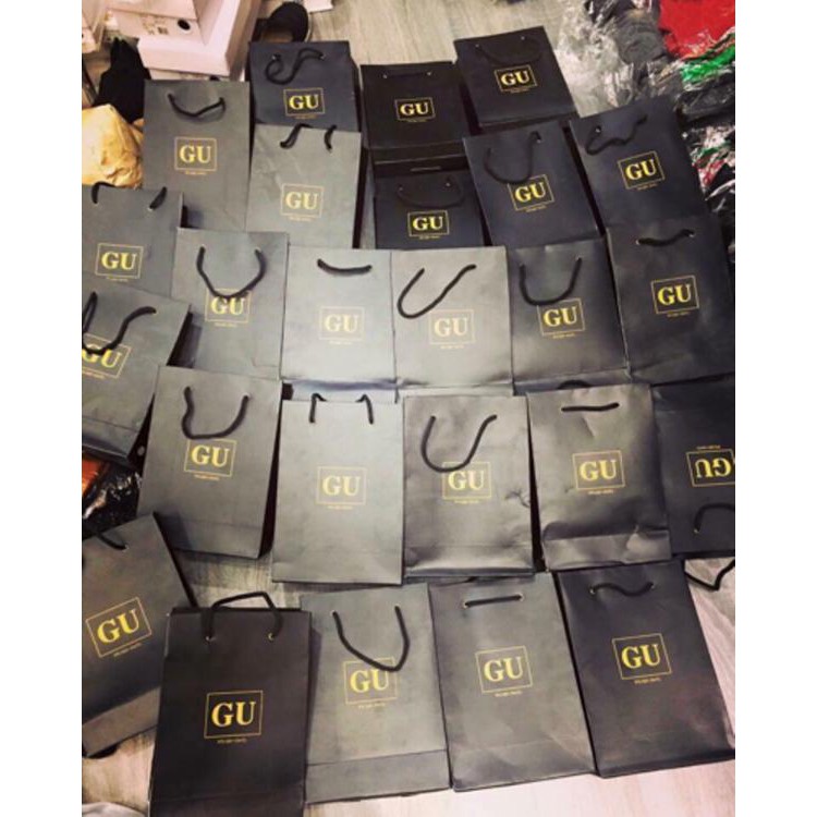 Quần legging xuất khẩu kèm túi giấy G.U hàng chuẩn dày mịn