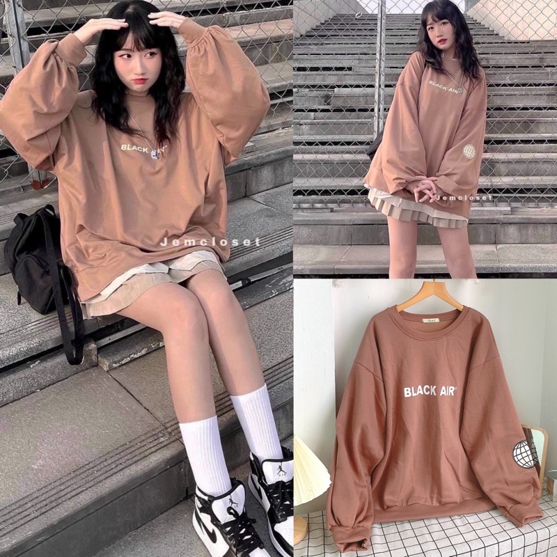 [Ảnh thật/Video] Áo hoodie nỉ bông form rộng Hàn Quốc