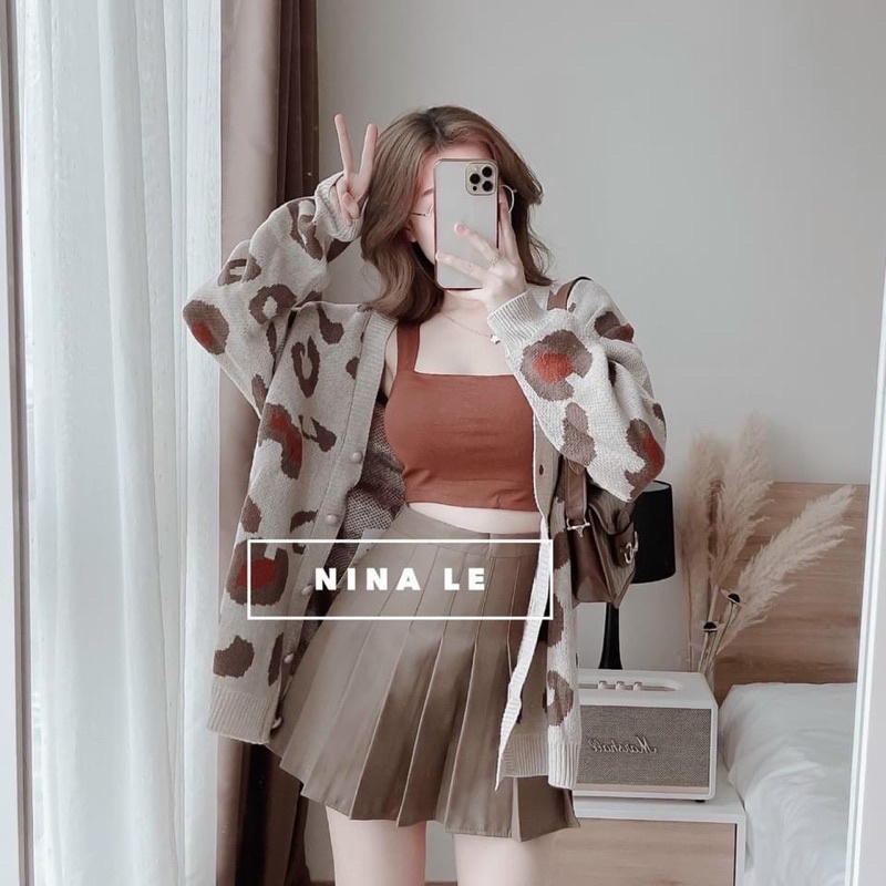 Áo cardigan thêu hoạ tiết mẫu chị Nina Lê ✨lotus shop✨