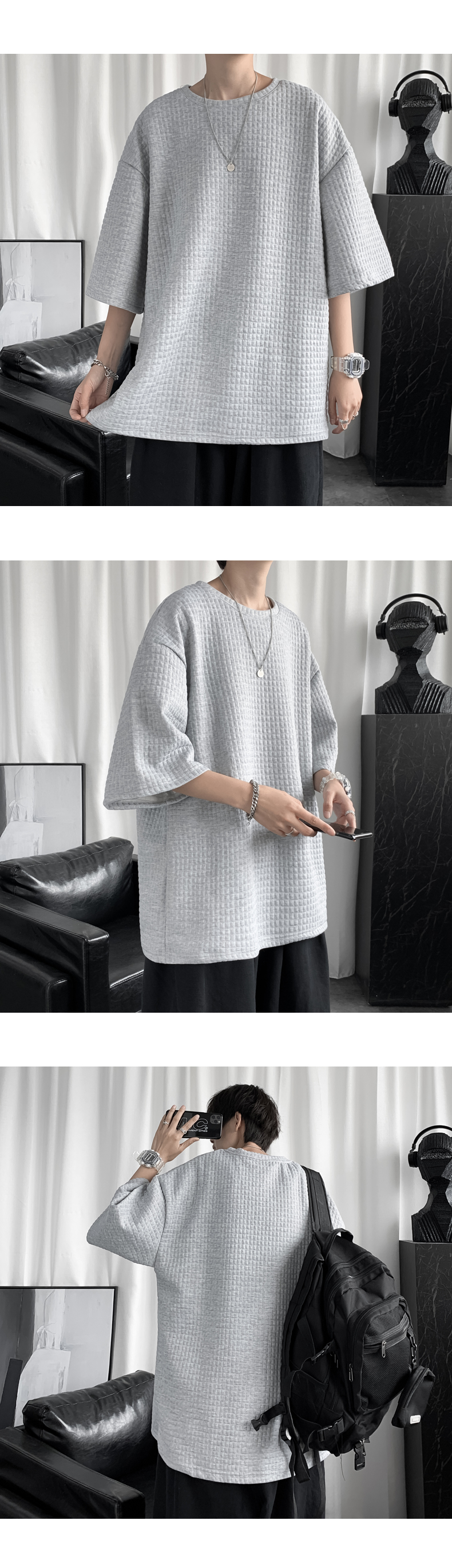 Áo Thun Tay Lỡ Dáng Rộng Phong Cách Hàn Quốc Thời Trang Mùa Hè Với 3 Màu Tùy Chọn Size M-2XL | BigBuy360 - bigbuy360.vn