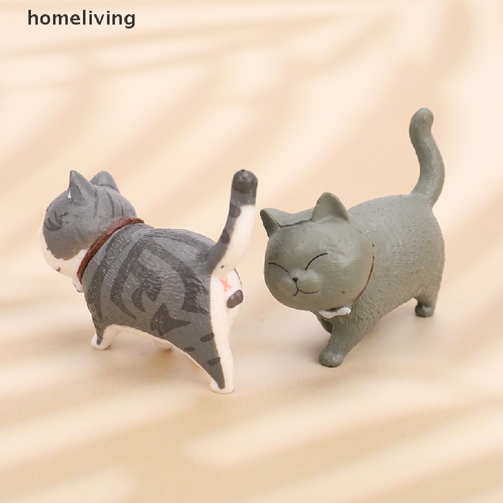 1 Mô Hình Chú Mèo Mini Bằng PVC Dễ Thương Dùng Trang Trí