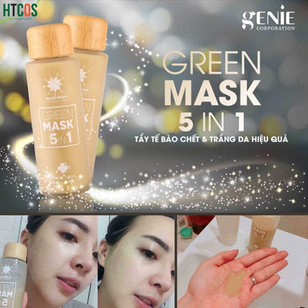 GREEN_MASK_5IN1 - MẶT NẠ TẨY TẾ BÀO CHẾT, THẢI ĐỘC DA