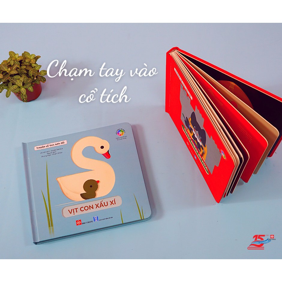 SÁCH:Truyện cổ tích hình nổi - Vịt con xấu xí + Chú mèo đi hia