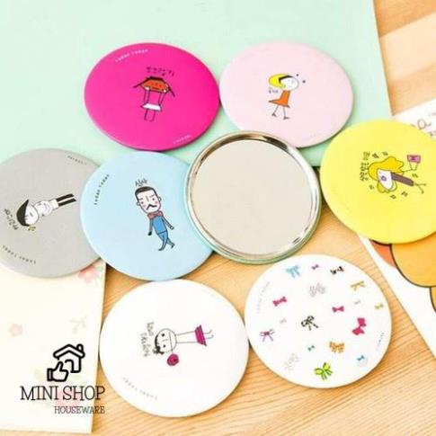 Combo 10 Gương Mini Cầm Tay Hàn Quốc 7cm