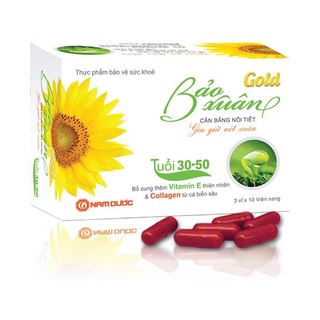   Che tên sản phẩm BẢO XUÂN GOLD viên uống giúp cân bằng nội tiết tố nữ giữ gìn nhan sắc 
