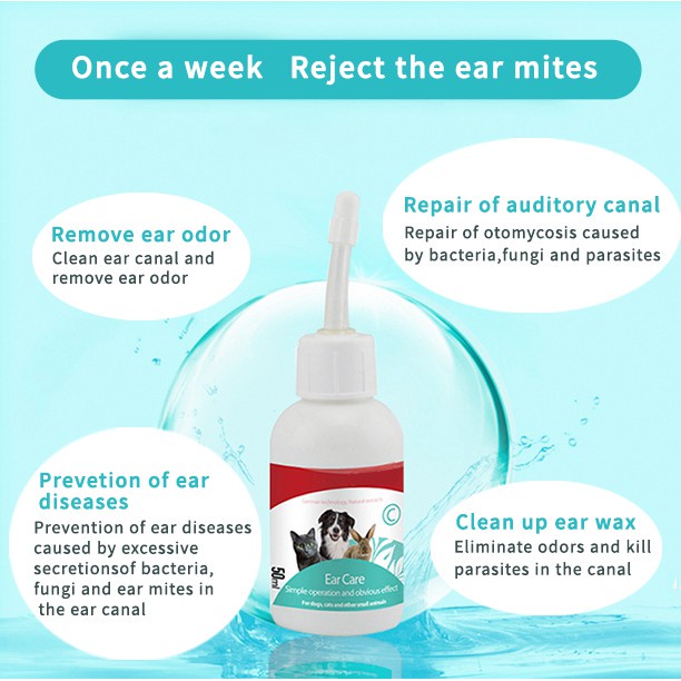 Nước rửa vệ sinh tai cho chó mèo Ear Care Bioline 50ml