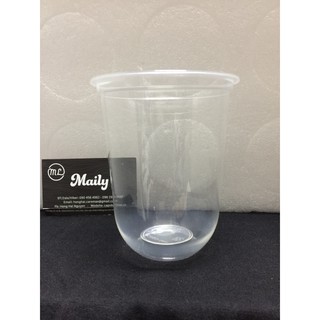 200 Cốc nhựa nắp cầu cao  cấp trà sữa 500ml
