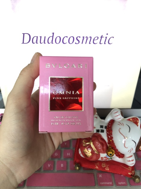 Chính Hãng . [ mini ] Nước hoa Bvlgari Omnia Pink Sapphire EDT 15ml Chuẩn Auth 1