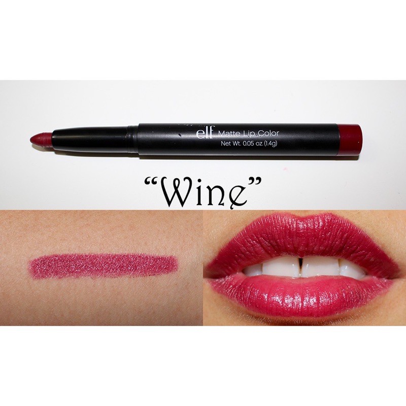 [AUTH-ĐỦ BILL] SON LÌ DẠNG BÚT ELF MATTE LIP COLOR WINE