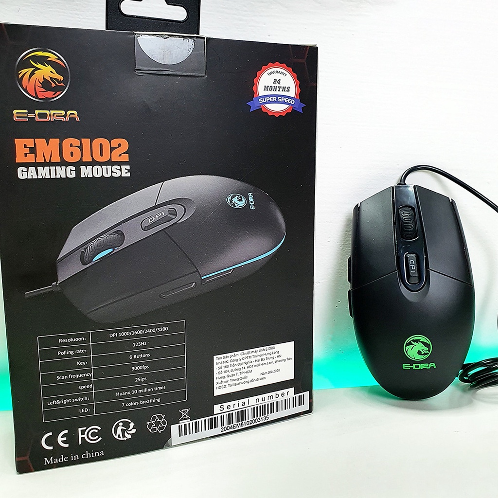 Chuột Gaming E-DRA EM6102