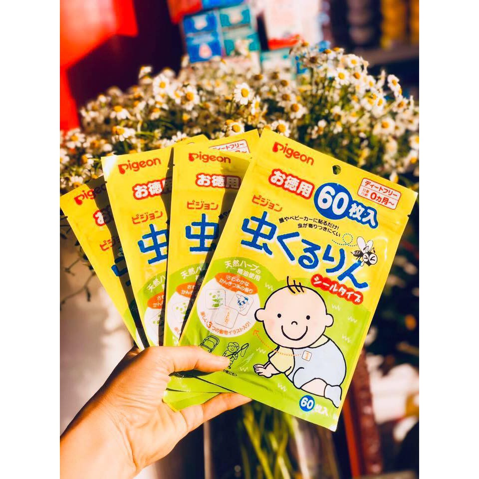 MIẾNG DÁN CHỐNG MUỖI PIGEON 60 MIẾNG