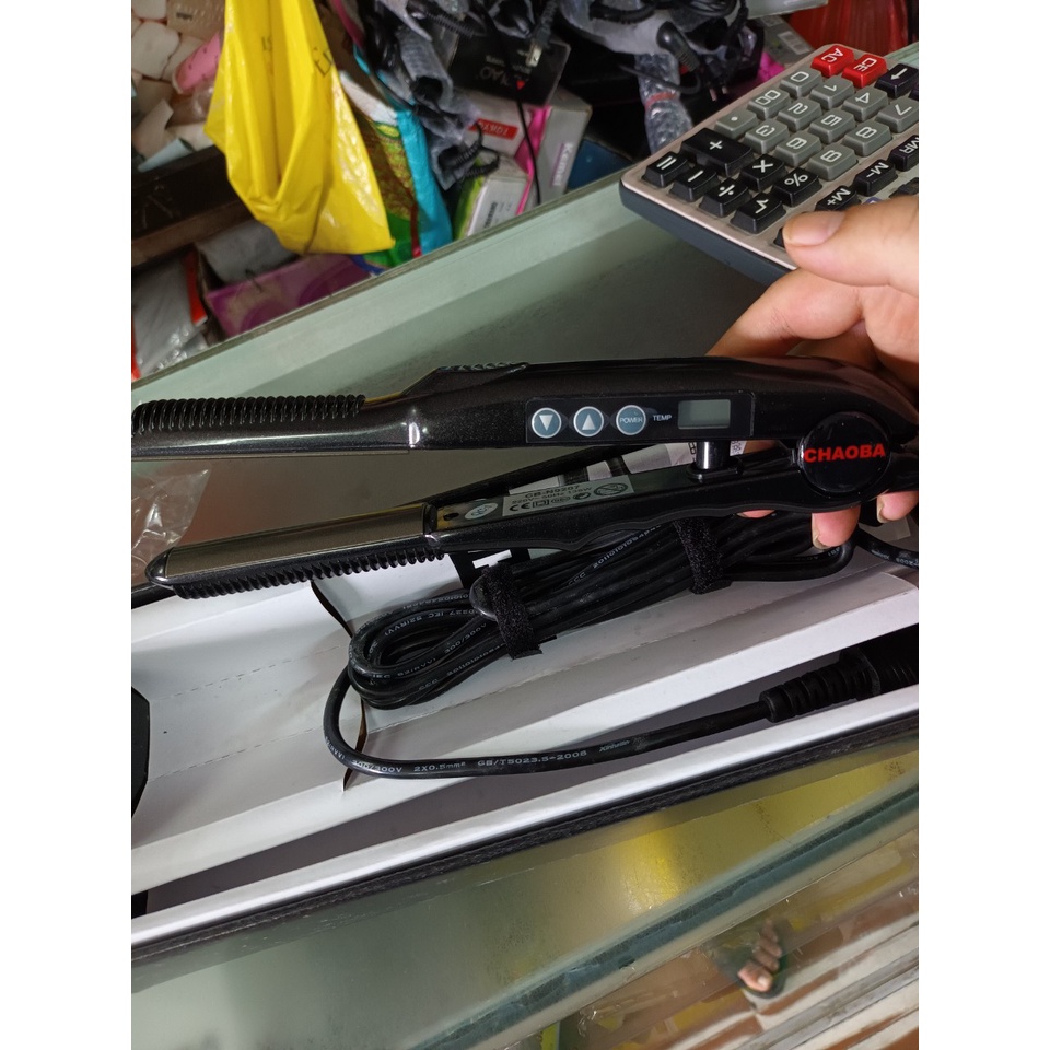 Máy Ép Uốn Tóc Lưỡi Cong Cao Cấp CHAOBA CB N9207