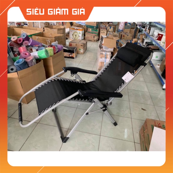 [Siêu Giảm Giá] Ghế xếp thư giãn thông minh Kachi MK171 (màu Đen) (Hộp Xấu)