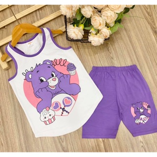 Bộ ngố thun cotton bé gái 20-40kg