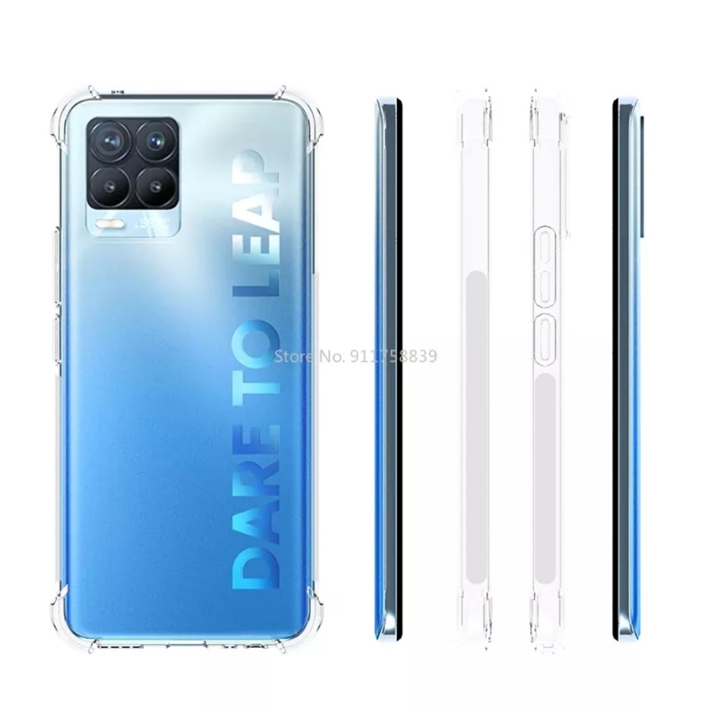 Ốp lưng Realme 8 4G / Realme 8 Pro dẻo trong suốt lồi 4 góc chống sốc lâu ố vàng cao cấp