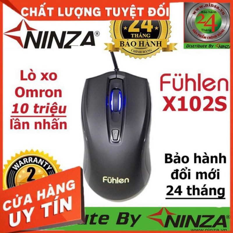 Chuột Gaming Fuhlen X102S - Hàng Chính Hãng Ninza BH 2 Năm
