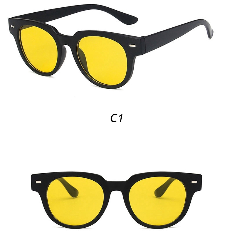 Kính Mát Gọng Tròn Chống Ánh Sáng Xanh Phong Cách Hàn Quốc Cho Nữ