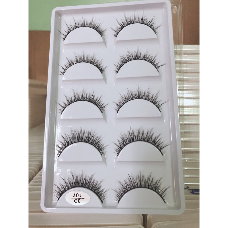 Lông Mi Giả 5 đôi 107 Mỏng Nhẹ Tự Nhiên