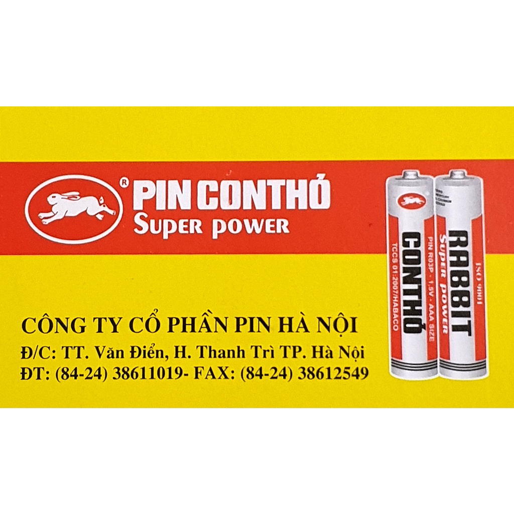 Pin Con Thỏ AAA 40 viên=hộp