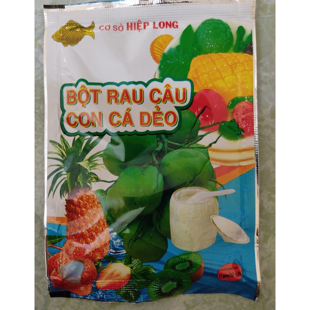 (1 GÓI) Thạch rau câu con cá dẻo 12g