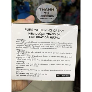 Kem Dưỡng Trắng Da MỸ HẠNH -20g