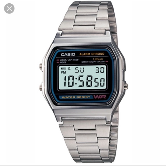 Đồng hồ Nam/Nữ Casio Nhật Bản A158WA-1DF