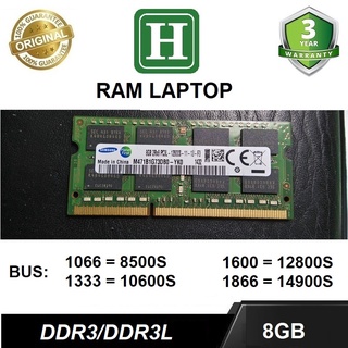 Mua Ram Laptop DDR3L 8Gb bus 1600 - 12800s  hiệu Samsung bảo hành 3 năm