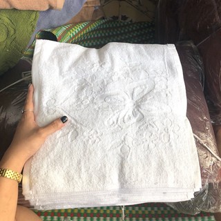 Khăn tay khách sạn 34x34cm khăn bông cotton trắng dùng làm khăn tay khăn mặt khăn lau cho khách sạn nhà nghỉ, rẻ bền đẹp