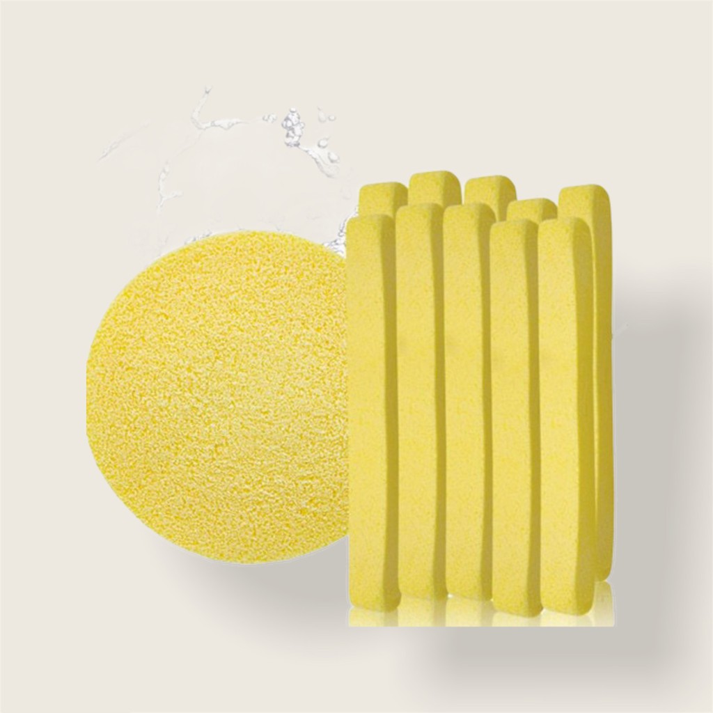 Gói 12 miếng]Bông nở rửa mặt Chivey Nhật Bản DC18 | BigBuy360 - bigbuy360.vn