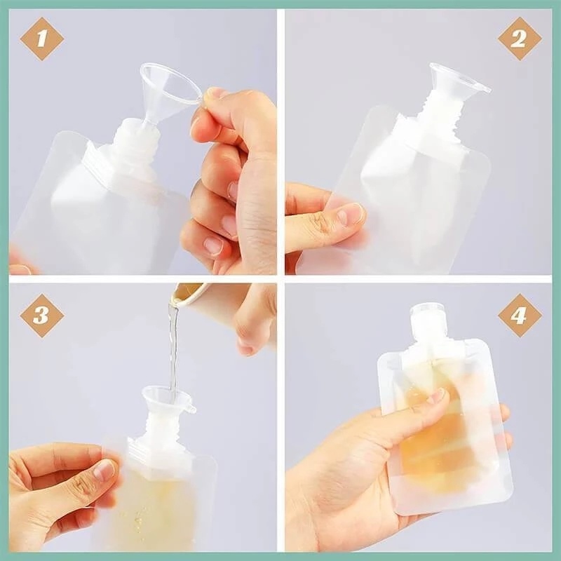 Túi chiết mỹ phẩm dung tích 30ml/ 50ml/ 100ml tiện dụng mang đi du lịch