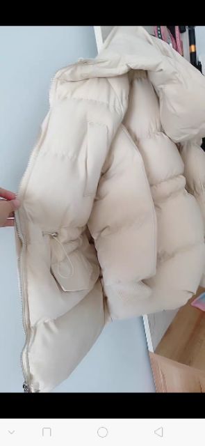 Áo khoác phao thắt eo