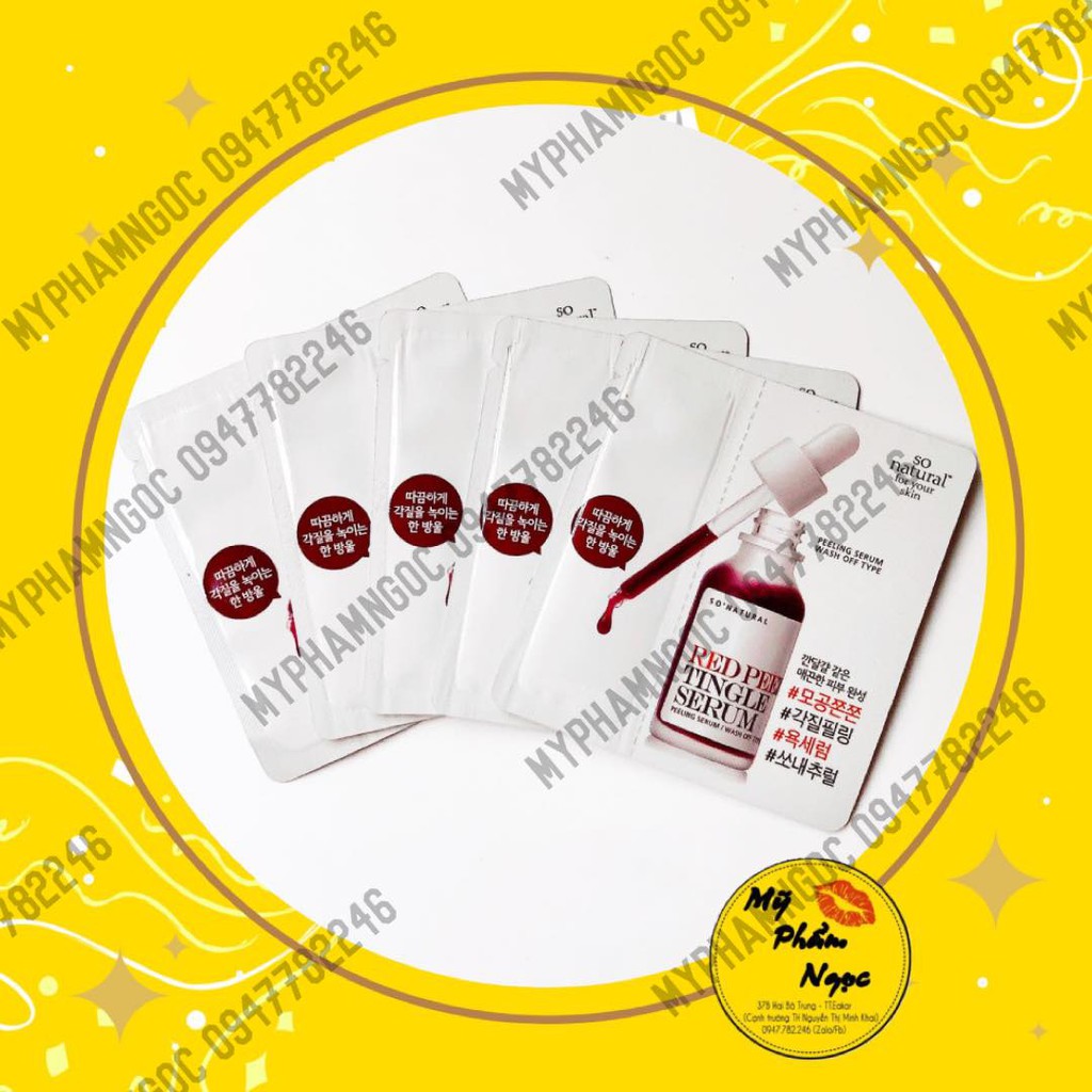 Sample [Gói] Red Peel Tingle Serum - Peel Da Không Bong Tróc | BigBuy360 - bigbuy360.vn