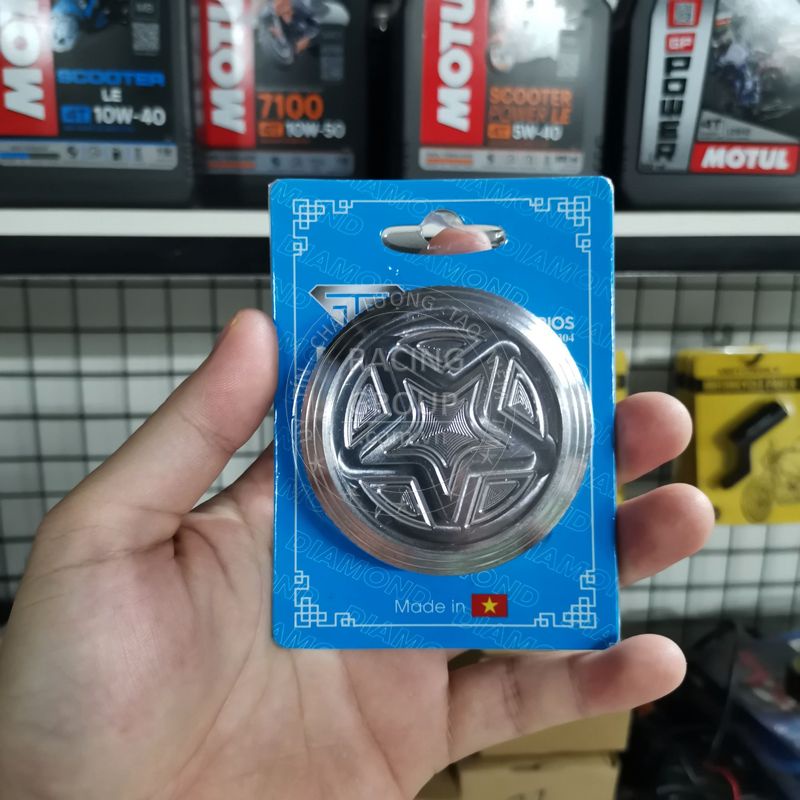 Nắp bình xăng CNC Salaya cho Wave, Sirius, Airblade, Dream, Exciter 150 và nhiều xe khác inox 304 nguyên khối