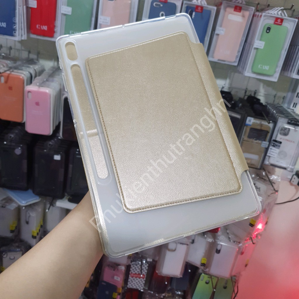 [ Samsung Tab S7/ S7 Plus] Bao da Samsung Tab S7/ S7 PLUS chính hãng hiệu ONJESS lưng dẻo trong silicon (có 3 màu) | BigBuy360 - bigbuy360.vn