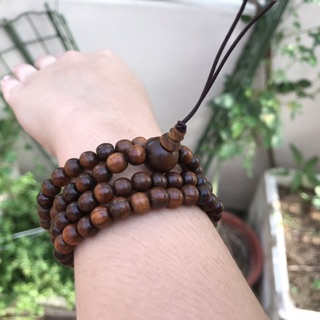 Vòng tay/vòng cổ 2 trong 1 với 108 hạt gỗ Tô Hợp Bách thơm nức ❤️FREESHIP đơn > 50k❤️ [BH629] HAHANCO