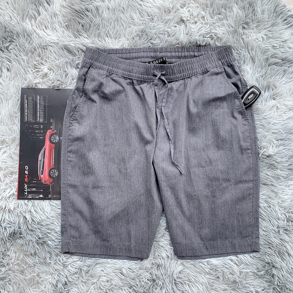 Quần Short kaki Nam Dây Rút, chất kaki cotton, thoải mái vận động, hàng chinh hãng AGE2X