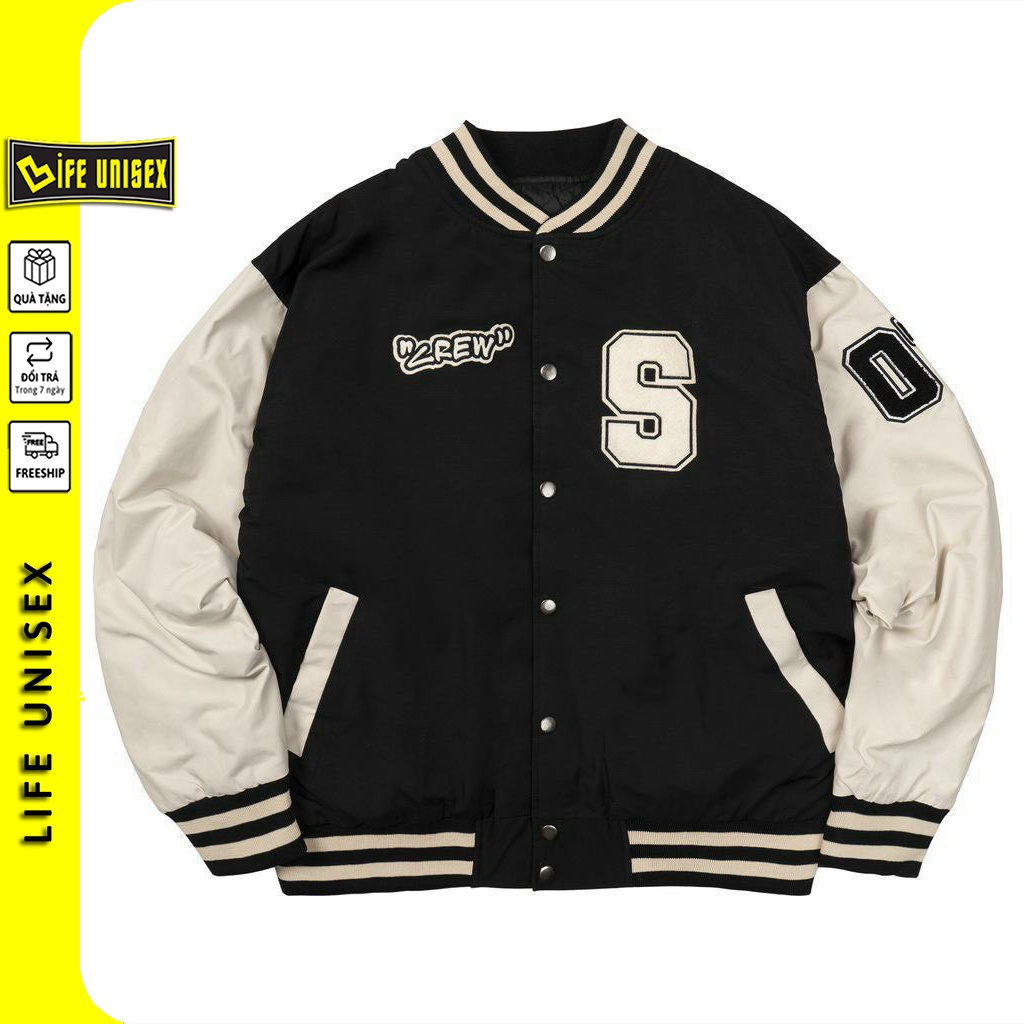 Áo khoác bomber dù ZEREW S nam nữ form rộng Unisex 2 lớp Chống Nắng Siêu Hot ulzzang Jacket Bomber Life Unisex