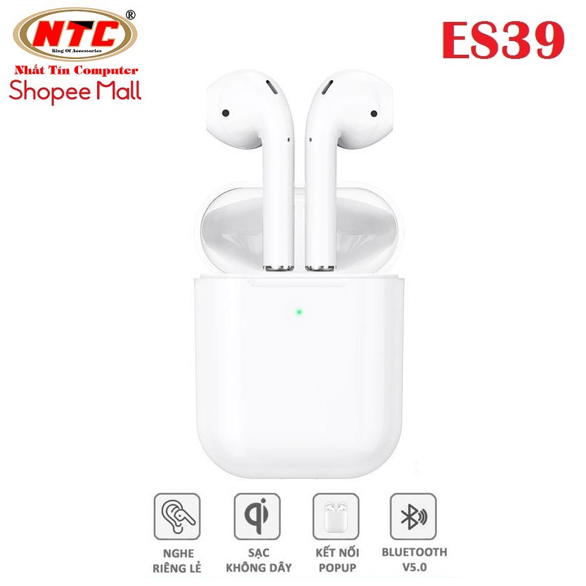 Tai nghe Bluetooth True Wireless Hoco ES39 Original series V5.0 (Trắng) - Hãng phân phối chính thức