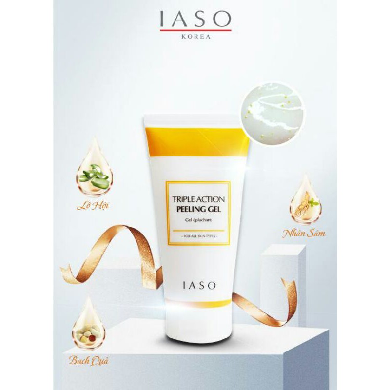 Gel Giúp Loại Bỏ Tế Bào Sừng Và Hỗ Trợ Làm Trắng IASO TRIPLE ACTION PEELING GEL