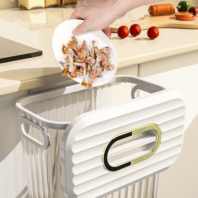 Thùng Đựng Rác Gắn Tường Có Nắp Đậy Sáng Tạo Sang Trọng