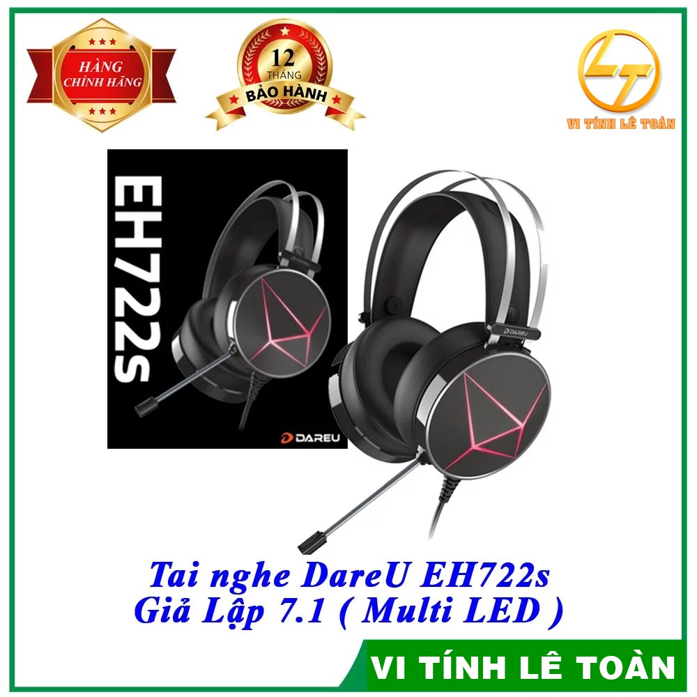 TAI NGHE DAREU EH722S GIẢ LẬP 7.1 ( MULTI LED )