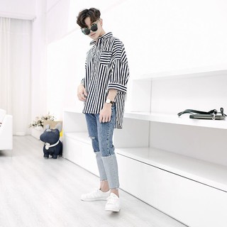 Áo Sơ mi tay lửng cổ chui cục cute