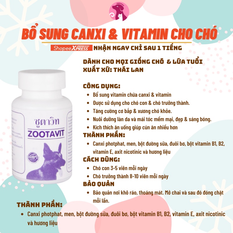 Viên Bổ Sung Vitamin Khoáng Chất Cùng Với Omega 3 &amp; 6 Cho Chó Hairry Nutri Tab (Lẻ từng viên)