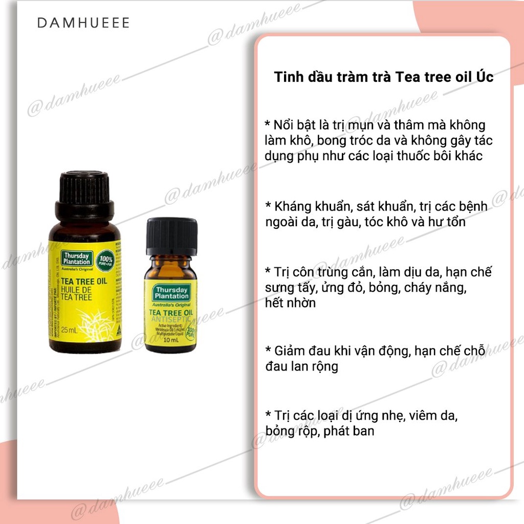 Tinh dầu tràm trà Tea tree oil Úc