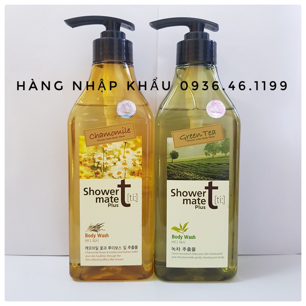 Sữa Tắm Showermate trà xanh và hoa cúc Cao Cấp Hàn Quốc 550ml